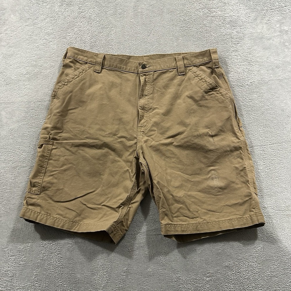 Carhartt Khaki Shorts Men's 42 Original Fit Carpenter Relaxed Workwear Y2K Beige